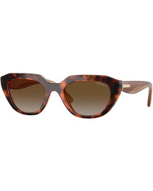 Vogue Eyewear Vo5711S W656T5 Sunglasses Nylon Geometric Polarized Nuanced - Black