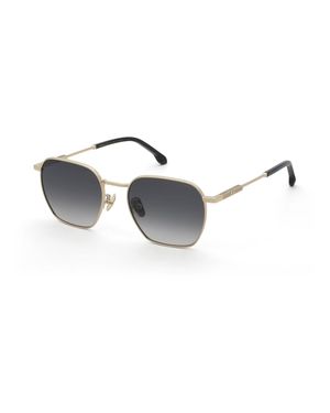 Lozza Sl2439 300 Sunglasses Metal Smoke Squared Normal Shaded - Black