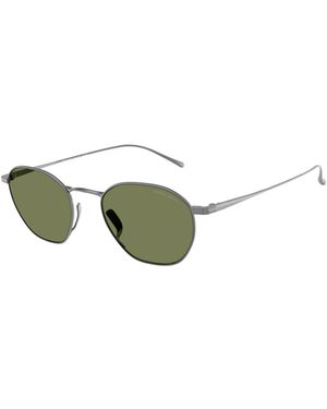 Giorgio Armani Ar6160T 33852A Sunglasses Titanium Squared Normal - Black