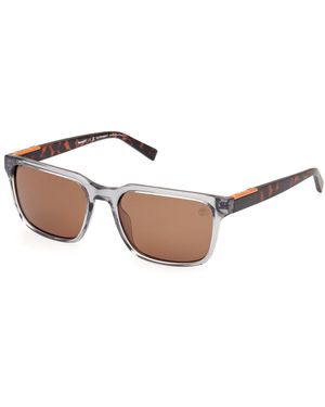 Timberland Tb00008 20H Sunglasses Injected Squared Polarized - Black