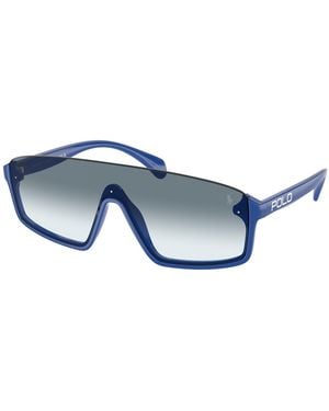 Polo Ralph Lauren Ph4211U 596219 Sunglasses Injected Geometric Normal Shaded - Blue