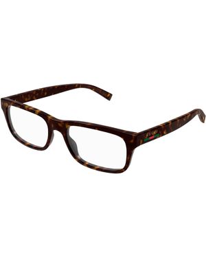 Gucci Gg1858O 002 Optical Frames Injected Transparent Squared - Black