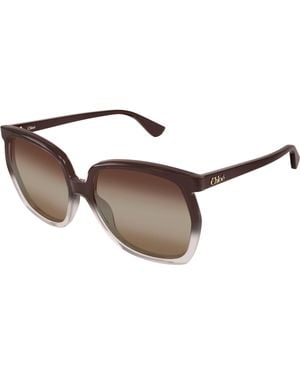 Chloé Ch0389S 003 Sunglasses Acetate Squared Nuanced - Black