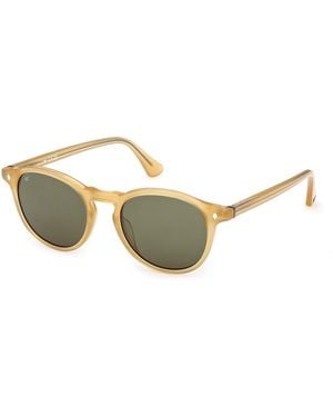 Web We0328 41N Sunglasses Acetate Round Normal - Black