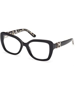 Guess Gm50027 001 Optical Frames Acetate Squared Normal - Black