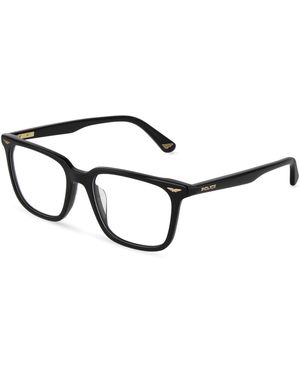 Police Vplu60 Gator Evo 1 700 Optical Frames Acetate Squared - Black