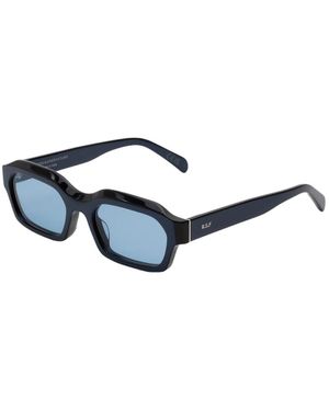 Retrosuperfuture Ajs Boletus Metallic Sunglasses Acetate Squared Normal - Black
