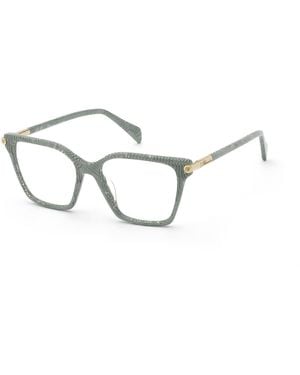 Blumarine Vbm257 02Aq Optical Frames Acetate Geometric - Black