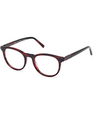 Timberland Tb50071 066 Optical Frames Acetate Round Normal - Black