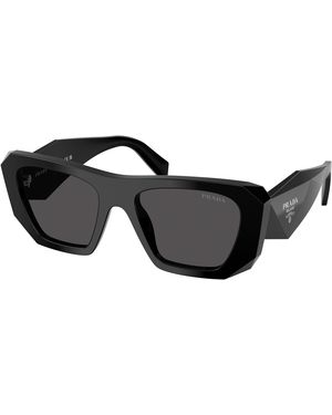 Prada Pr B18S 16K08Z Sunglasses Acetate Squared Normal - Black