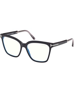 Tom Ford Ft5892-B 001 Optical Frames Acetate Squared Normal - Black