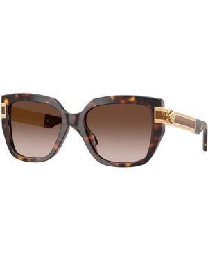 Versace Ve4517U 108/13 Sunglasses Acetate Squared Normal Nuanced - Black