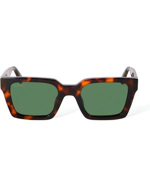 Off-White c/o Virgil Abloh Oeri086 Palermo 6055 Sunglasses Acetate Squared Normal - Green