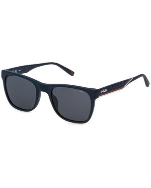 Fila Sfi727 0C03 Sunglasses Acetate Smoke Squared Normal - Black