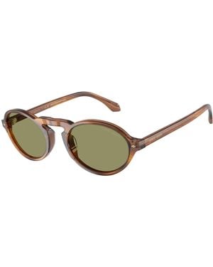 Giorgio Armani Ar8219U 616314 Sunglasses Acetate Round Normal - Black