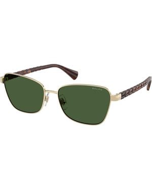 Ralph Lauren Ra4149 949071 Sunglasses Metal Geometric Normal - Green