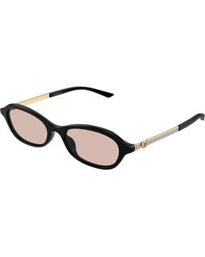 Gucci Gg2212S 004 Sunglasses Acetate Round - Black