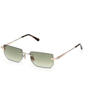 Tom Ford Ft1355 Ethan-02 28P Sunglasses Metal Geometric Normal - Black