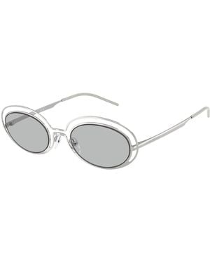 Emporio Armani Ea2160 301587 Sunglasses Metal Round Normal - Black