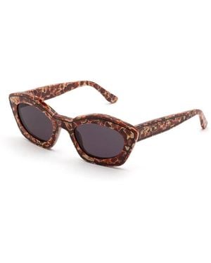 Marni Oi2 Kea Island Lava Sunglasses Acetate Cat Eye - Black