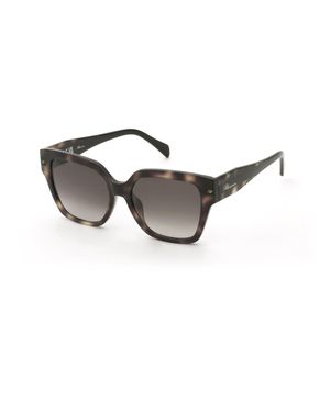 Blumarine Sbm905 07Ux Sunglasses Acetate Squared Normal Nuanced - Black