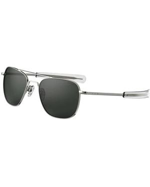 Randolph Engineering Af145 Gunmetal Outlet Sunglasses Metal Squared Normal - Black