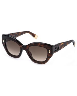 Furla Sfu985 0Agh Sunglasses Acetate Butterfly Normal Nuanced - Black