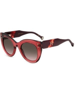 Carolina Herrera Her 0127/S 8Cq/Ha Sunglasses Acetate Cat Eye Shaded - Black