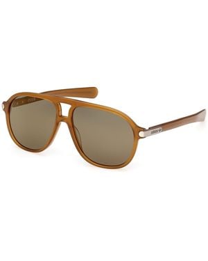adidas Or0136 42Q Sunglasses Acetate Pilot Normal - Black