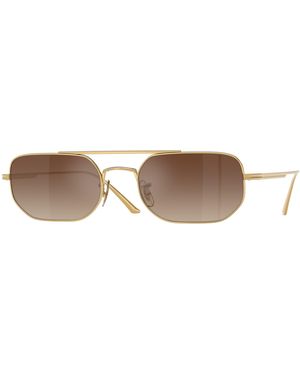 Oliver Peoples Ov1351S 1989C 5332Q1 Sunglasses Steel Pillow Normal - Black