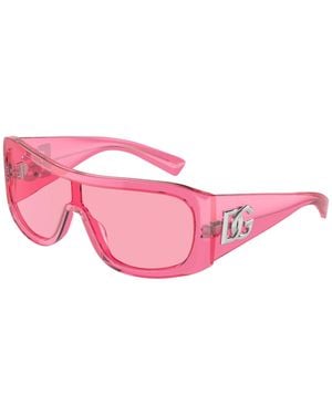 Dolce & Gabbana Dg4454 314884 Sunglasses Acetate Squared Normal - Pink