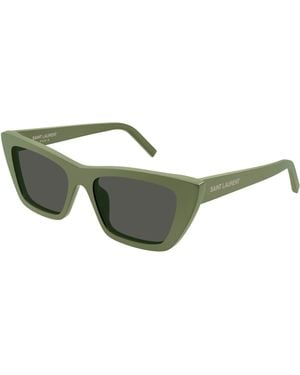 Saint Laurent Sl 276 Mica 057 Sunglasses Acetate Cat Eye - Green