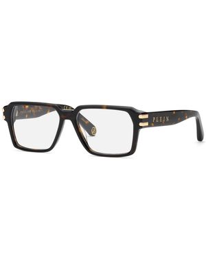 Philipp Plein Vpp223 Plein Icon 722 Optical Frames Acetate Geometric - Black