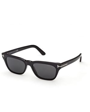 Tom Ford Ft1362 Penn-02 01A Sunglasses Acetate Smoke Squared Normal - Black