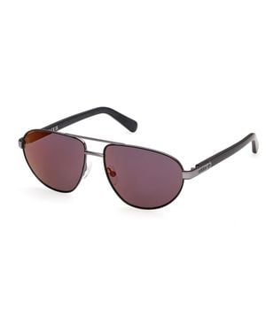 adidas Originals Or0148 02U Sunglasses Metal Bordeaux Pilot Normal - Black
