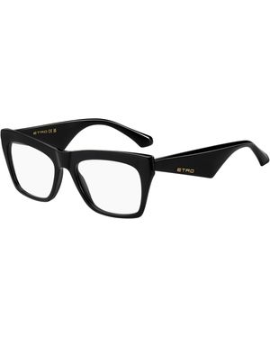 Etro 0007 807 Optical Frames Acetate Squared - Black
