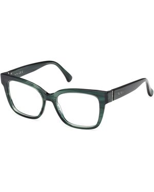 Max Mara Mm5206 098 Optical Frames Acetate Squared Normal - Black