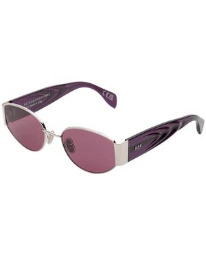 Retrosuperfuture Sxx X Melanzana Sunglasses Bordeaux Round Normal - Black