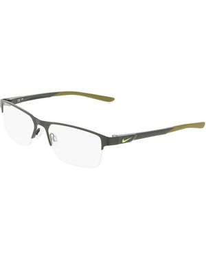 Nike 8159 302 Optical Frames Metal Squared Normal - Black