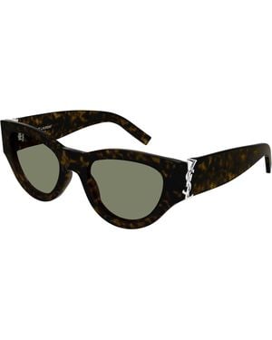 Saint Laurent Sl M94/F 005 Sunglasses Acetate Cat Eye - Black