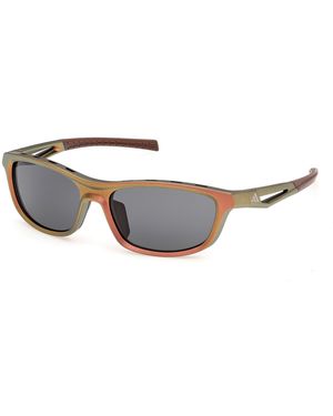 adidas Originals Sp0131 46A Sunglasses Injected Smoke Squared Normal - Black