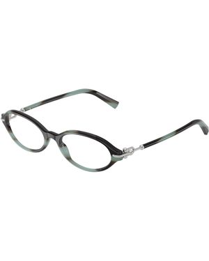 Tiffany & Co. Tf2297 8443 Optical Frames Acetate Transparent Round Normal - Black