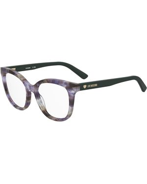 Moschino Mol654 789 Optical Frames Acetate Round Normal - Black