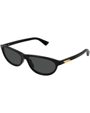 Bottega Veneta Bv1497S 005 Sunglasses Acetate Cat Eye - Black