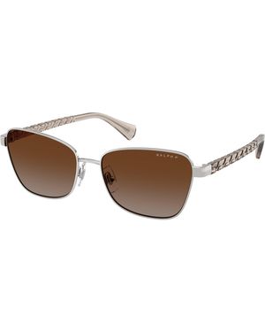 Ralph Lauren Ra4149 949213 Sunglasses Metal Geometric Normal Nuanced - Black