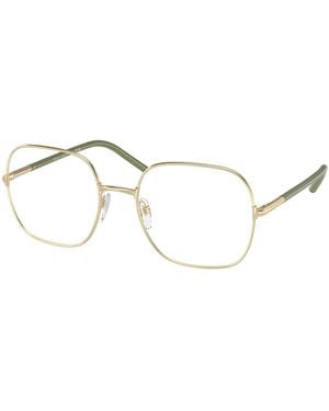 Prada Pr 56Wv 1Bc1O1 Optical Frames Metal Transparent Squared Normal - Black