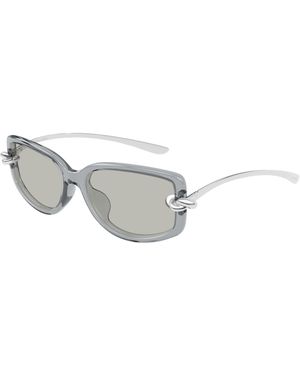 Bottega Veneta Bv1440Sa 004 Sunglasses Bio-Injected Geometric - Black