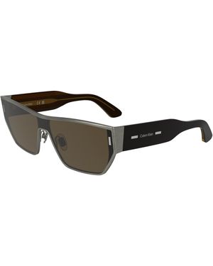 Calvin Klein Ck25102S 071 Sunglasses Metal Squared Normal - Black