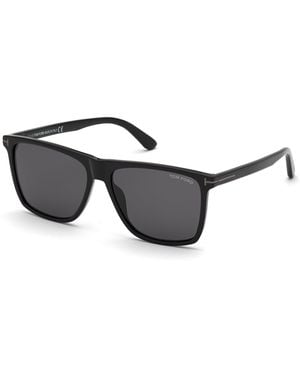 Tom Ford Ft0832-N Fletcher 01A Sunglasses Acetate Squared Normal - Black