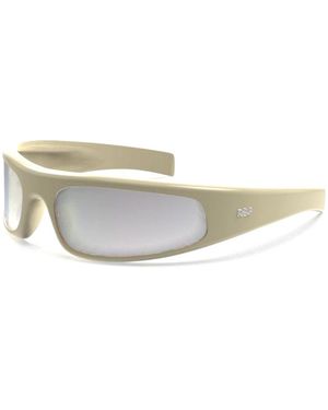 Retrosuperfuture Yr9 Cerchietto Cremoso Sunglasses Nylon Geometric Normal - Natural